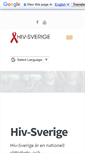 Mobile Screenshot of hiv-sverige.se